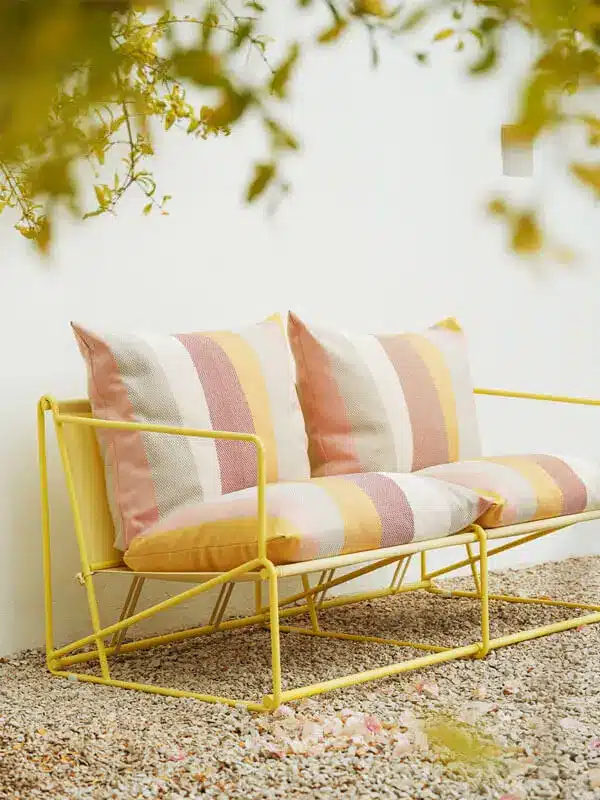 Etamine's outdoor fabric collection, distributed by Zimmer + Rohde, is an ode to freshness and vibrancy.