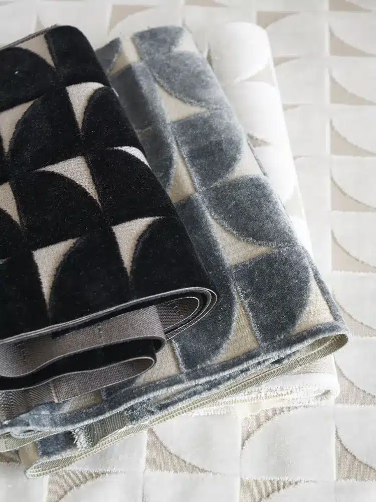 Graphite-colored velvet from Designers Guild's Marquise collection.