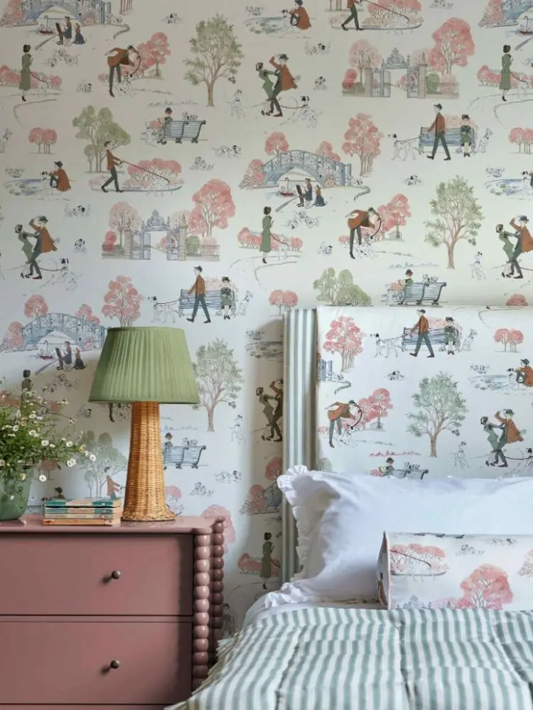 Sanderson Dalmatians Disney wallpaper to decorate children's room